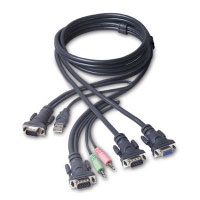 Belkin SOHO Series USB/Dual-Head KVM Cable with Audio 1.8m (F1D9501BEA06)